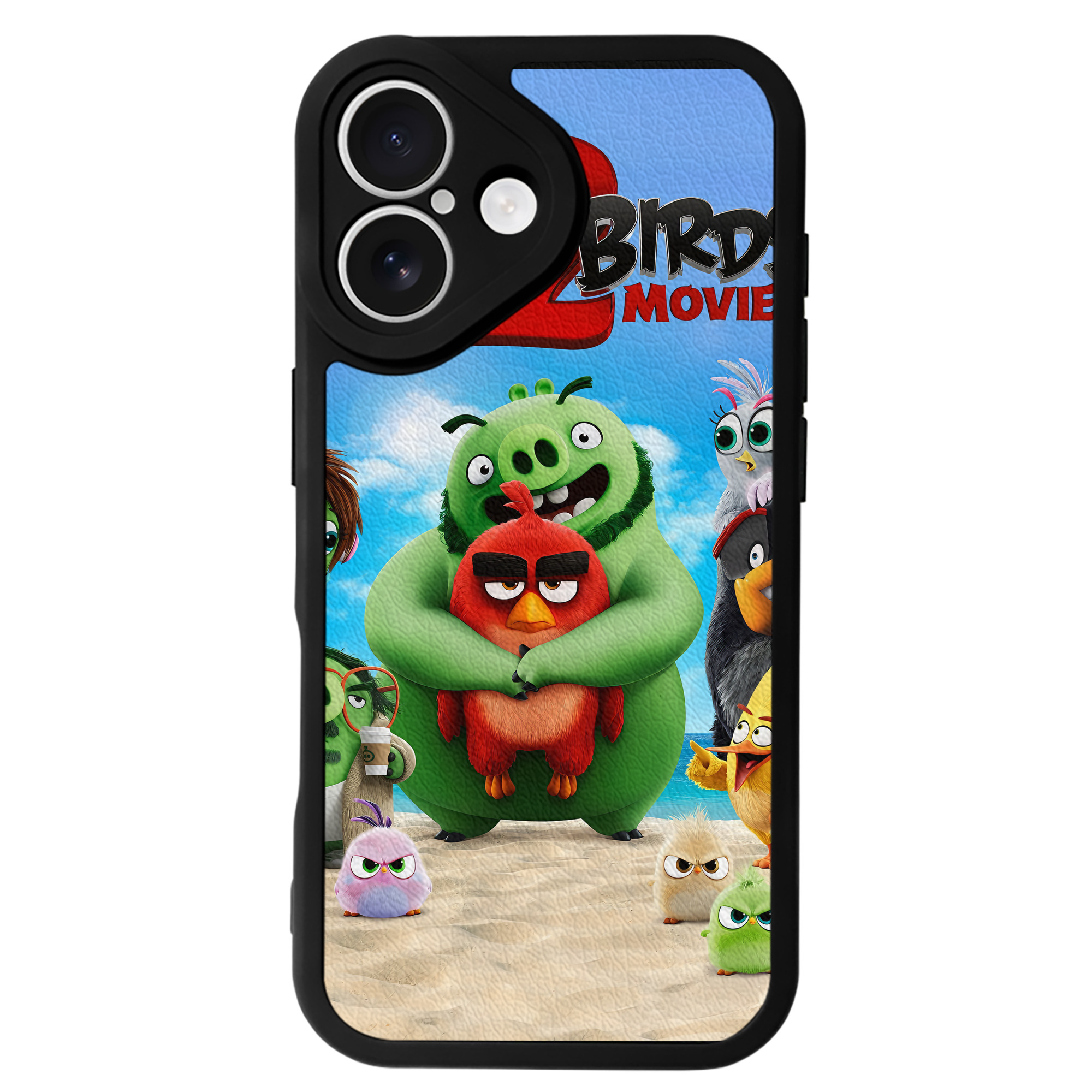（画像用） Angry Birds アングリーバード 【iPhone 16シリーズ対応】シリコンスマホケース（レザー調） 材質：シリコン